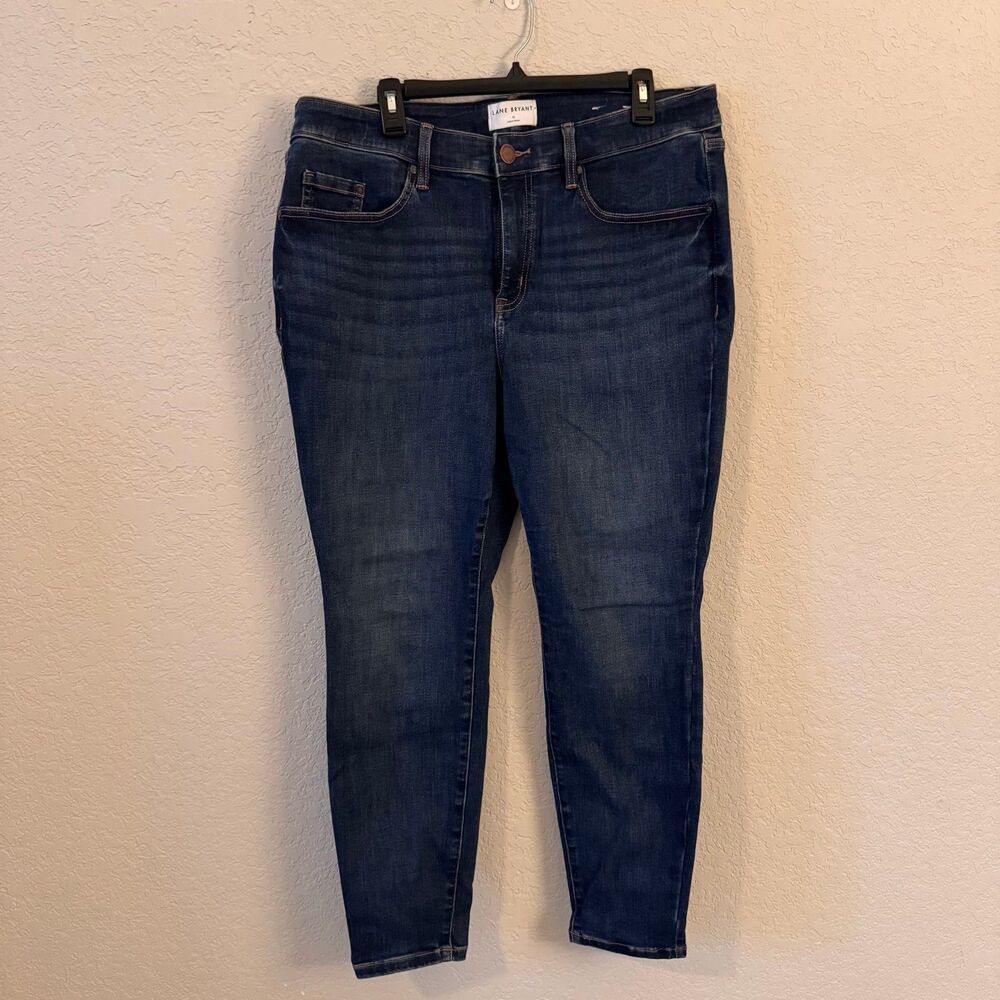 Lane Bryant Signature Fit Mid Rise Skinny Jeans Women’s Size 16 Blue Stretch